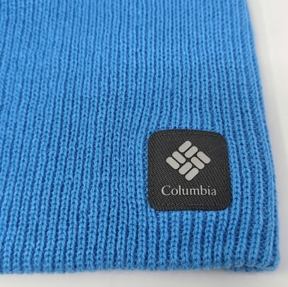 COLUMBIA LOT OF THREE BEANIE HATS WINTER TEAL BLUE PURPLE WOMEN OS - Picture 10 of 12